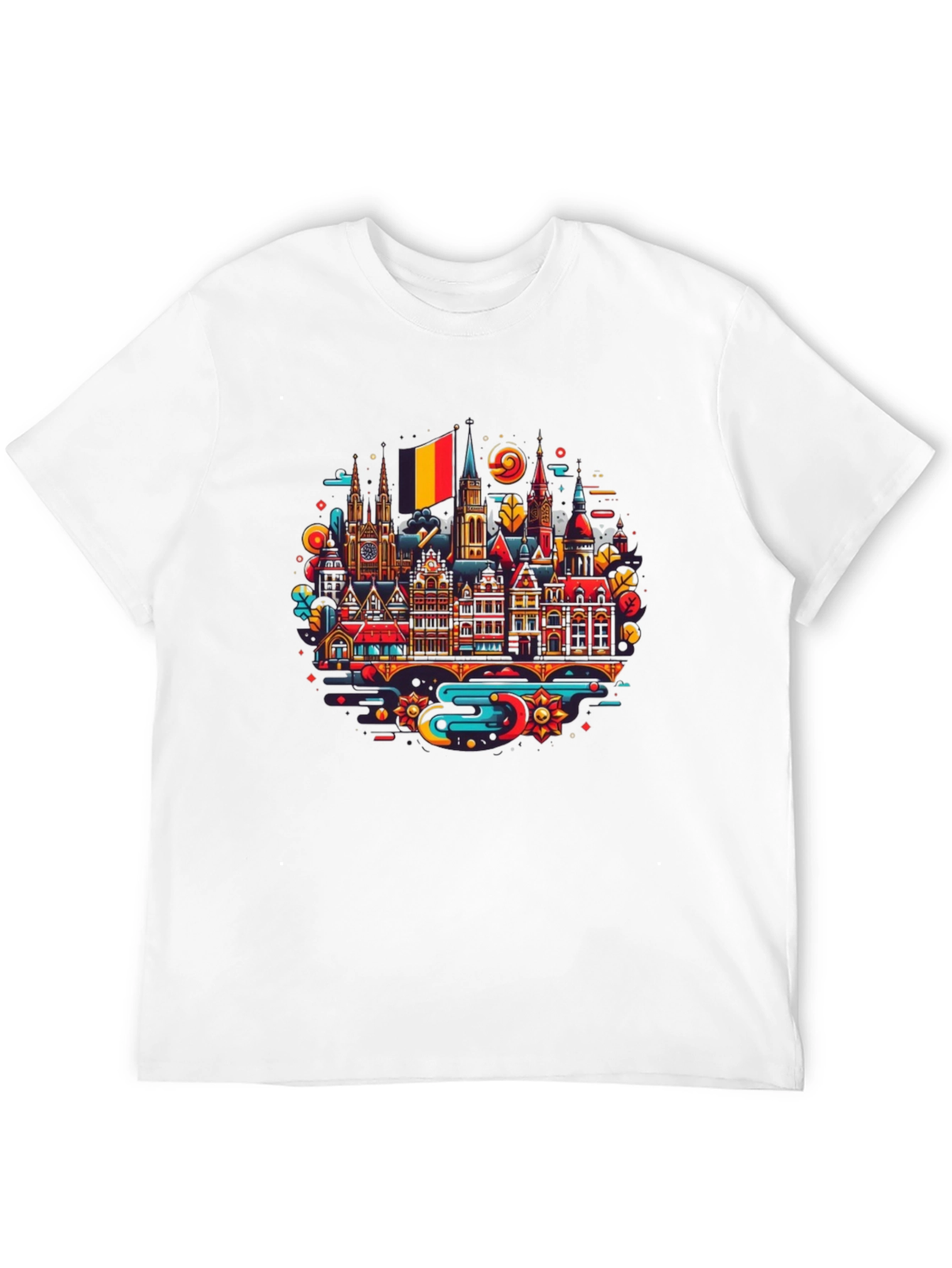 Belgium Cityscape Graphic Tee