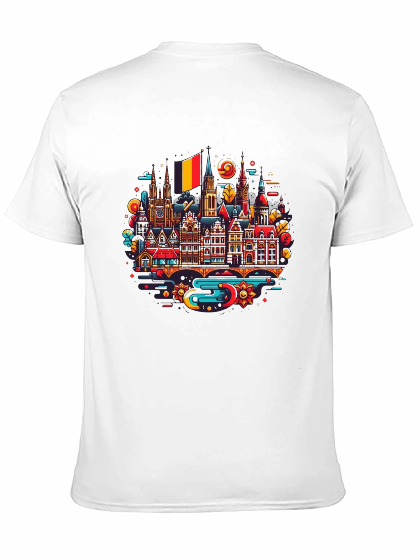 Belgium Cityscape Graphic Tee