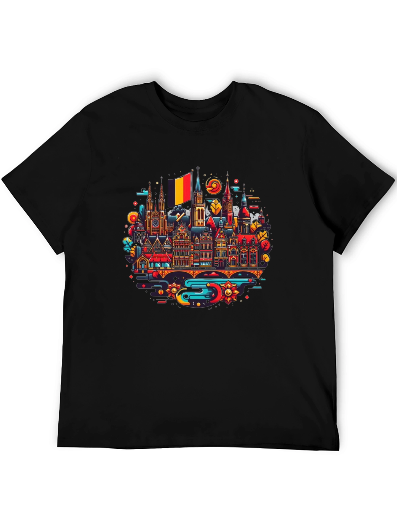 Belgium Cityscape Graphic Tee