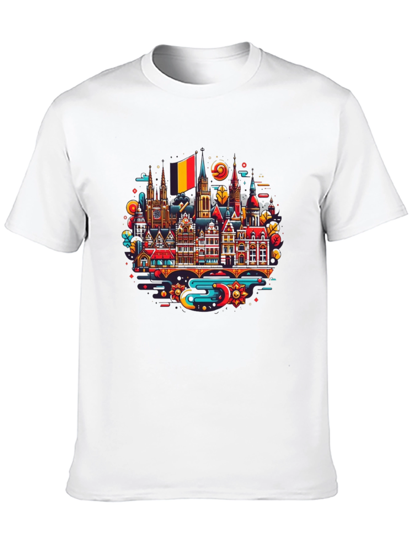 Belgium Cityscape Graphic Tee