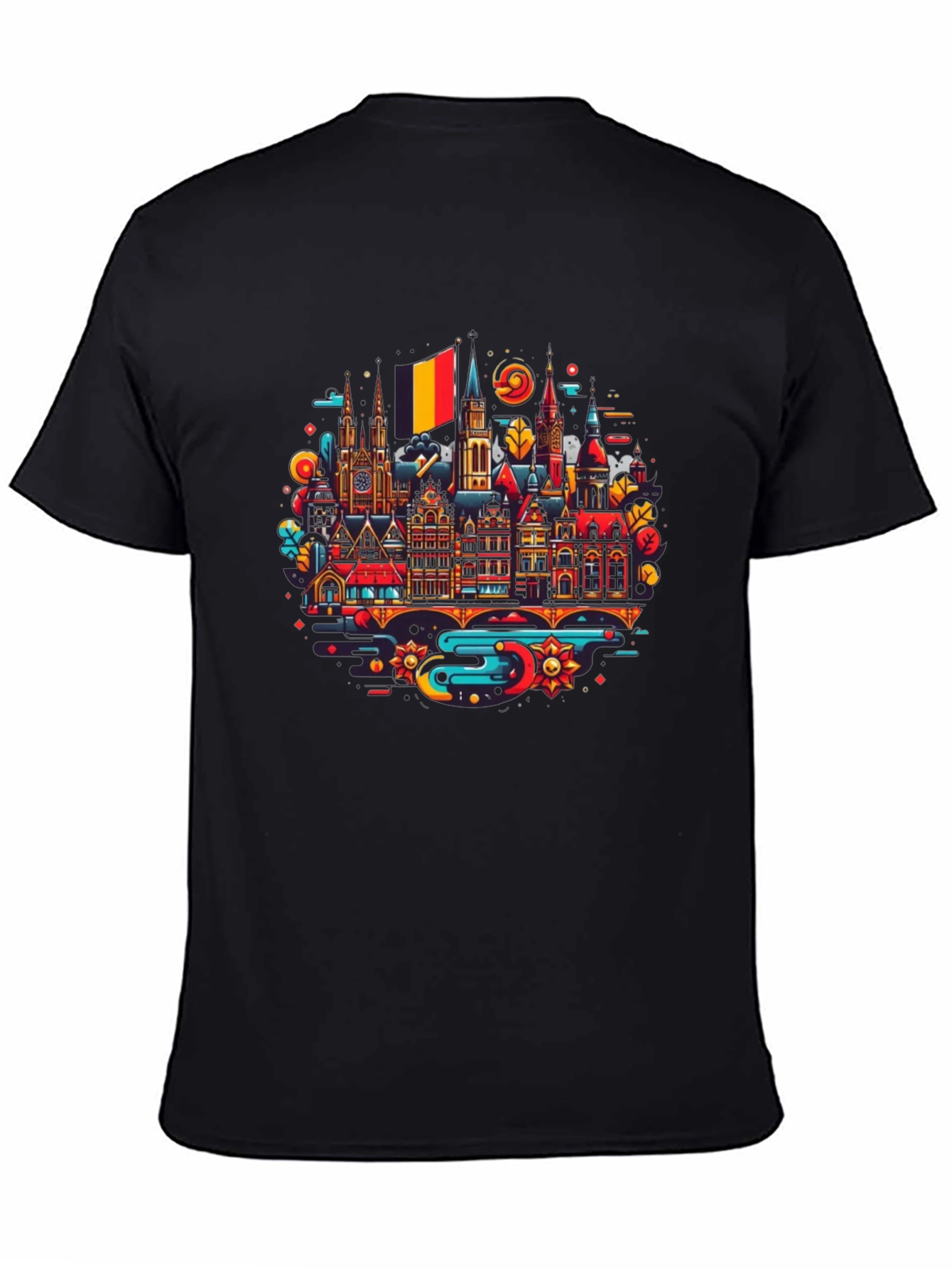 Belgium Cityscape Graphic Tee