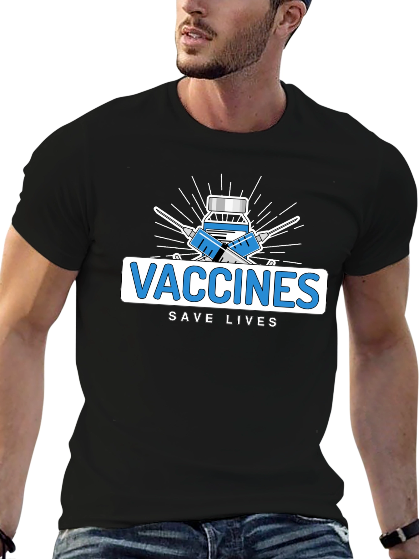 Vaccines Save Lives Graphic Tee