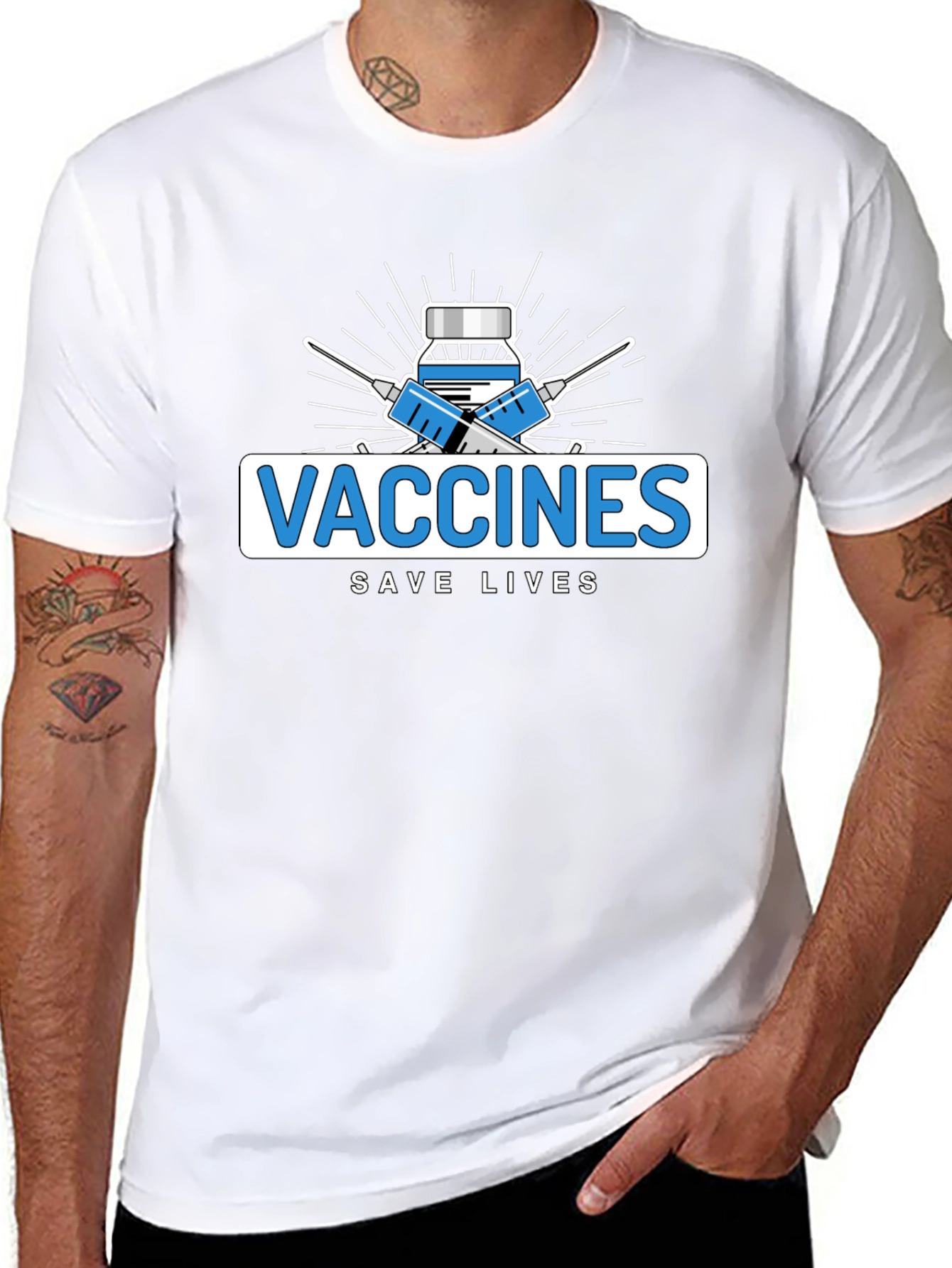 Vaccines Save Lives Graphic Tee
