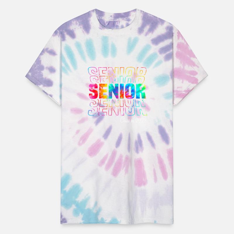 Tie Dye Senior 2023 Class Of 2023 Graduation Back