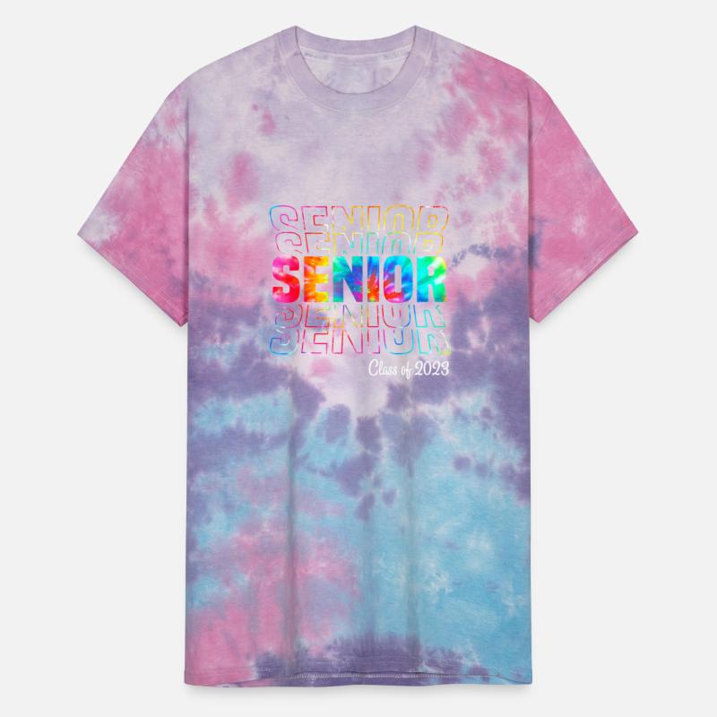 Tie Dye Senior 2023 Class Of 2023 Graduation Back