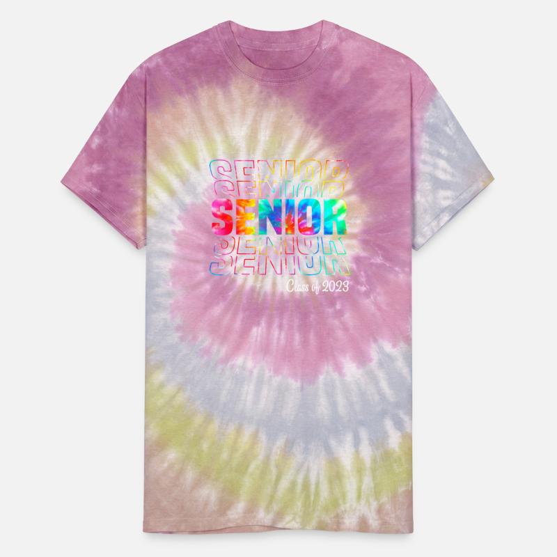 Tie Dye Senior 2023 Class Of 2023 Graduation Back