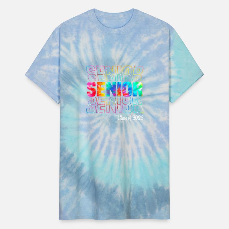 Tie Dye Senior 2023 Class Of 2023 Graduation Back