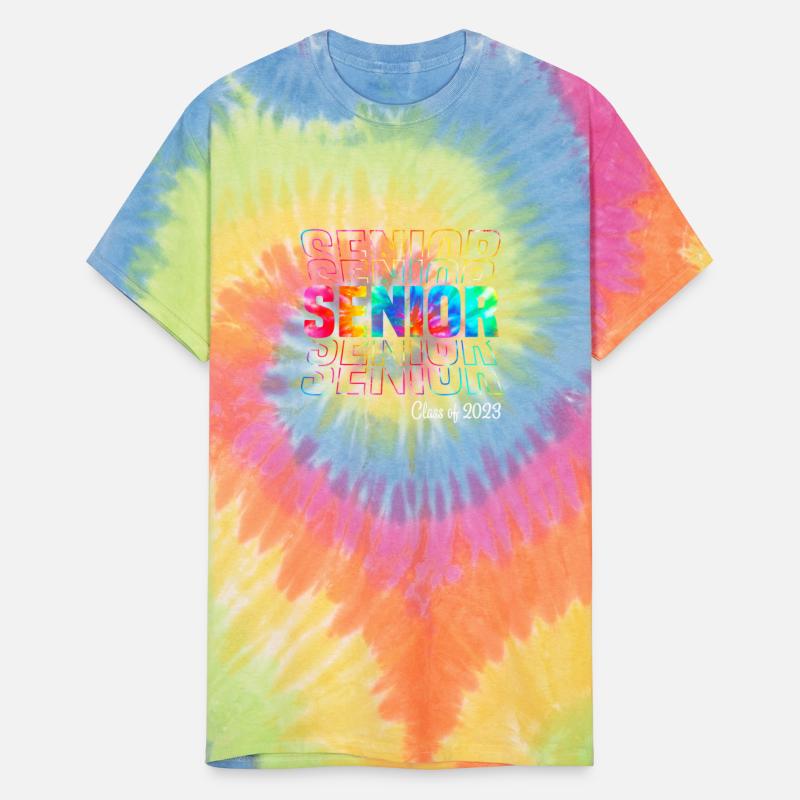 Tie Dye Senior 2023 Class Of 2023 Graduation Back