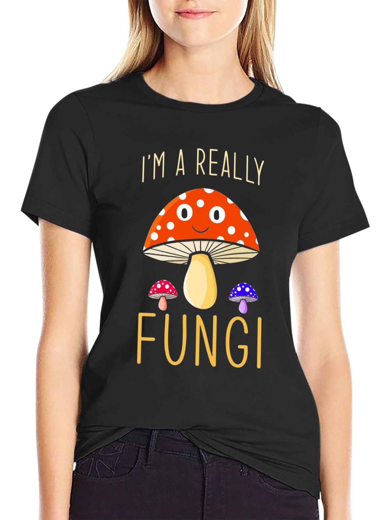 Funny Mushroom Graphic T-Shirt Im A Really Fungi