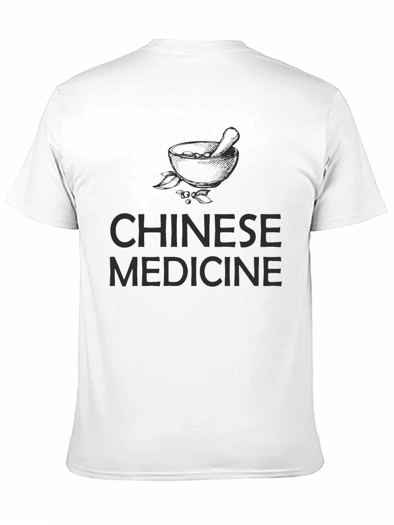 Chinese Medicine T-Shirt - Black Cotton Tee