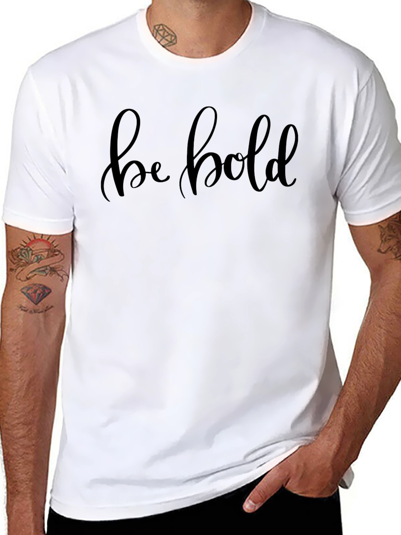 Be Bold Black T-Shirt: Stylish Comfort