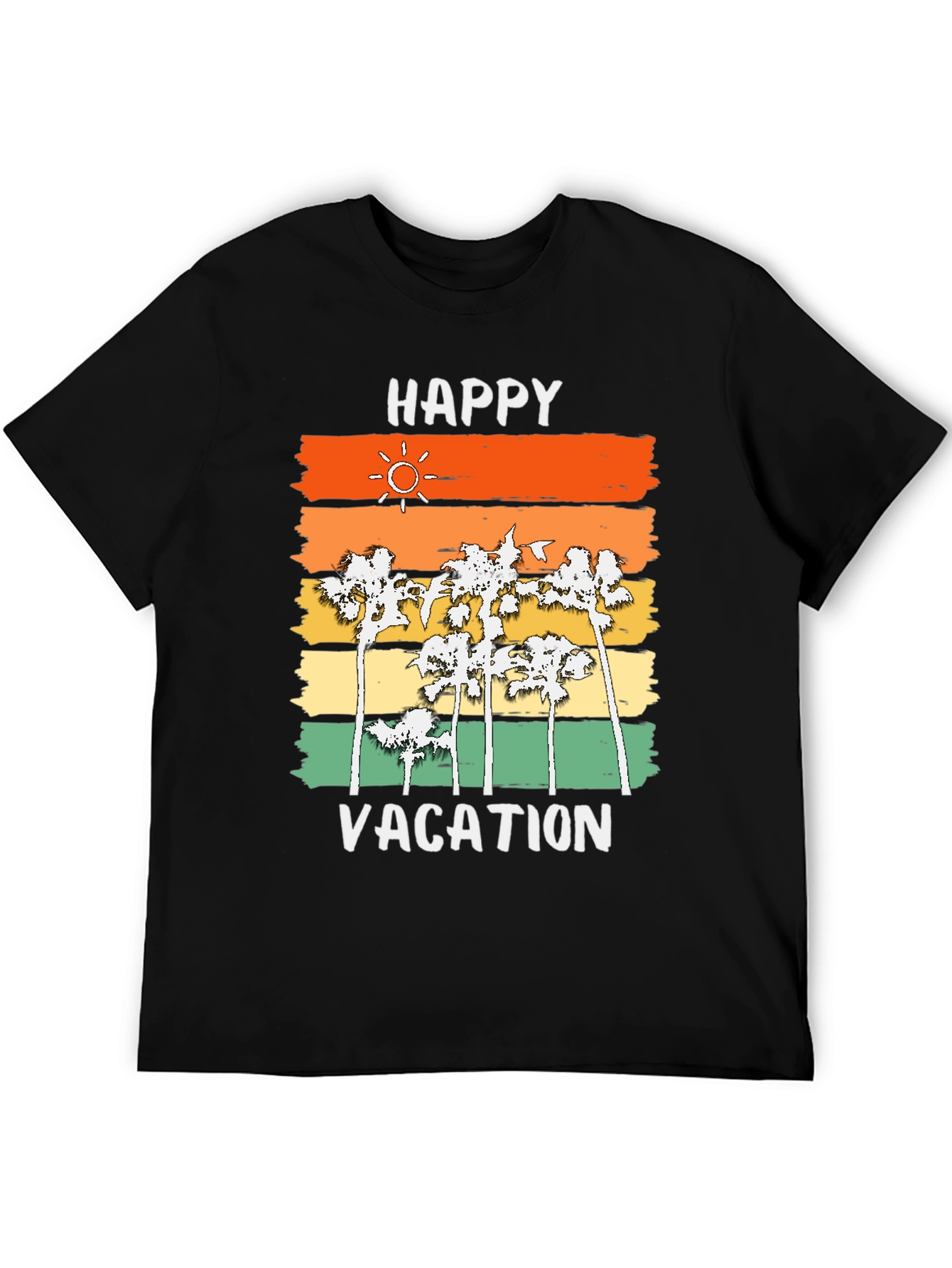 Happy Vacation Palm Tree T-Shirt