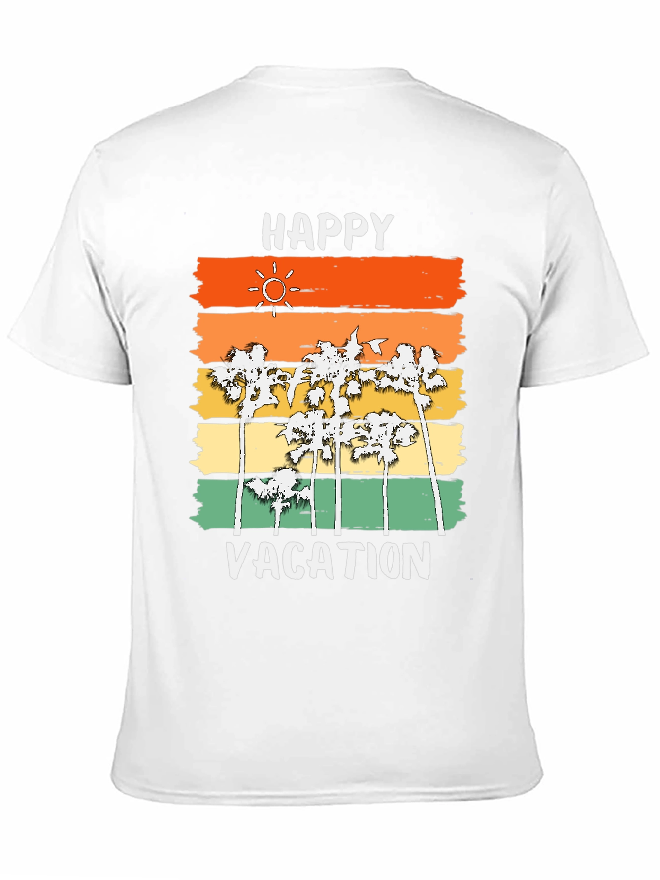 Happy Vacation Palm Tree T-Shirt