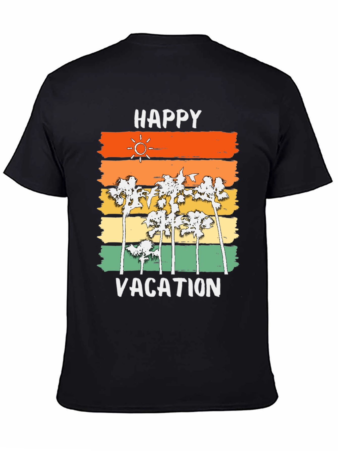 Happy Vacation Palm Tree T-Shirt