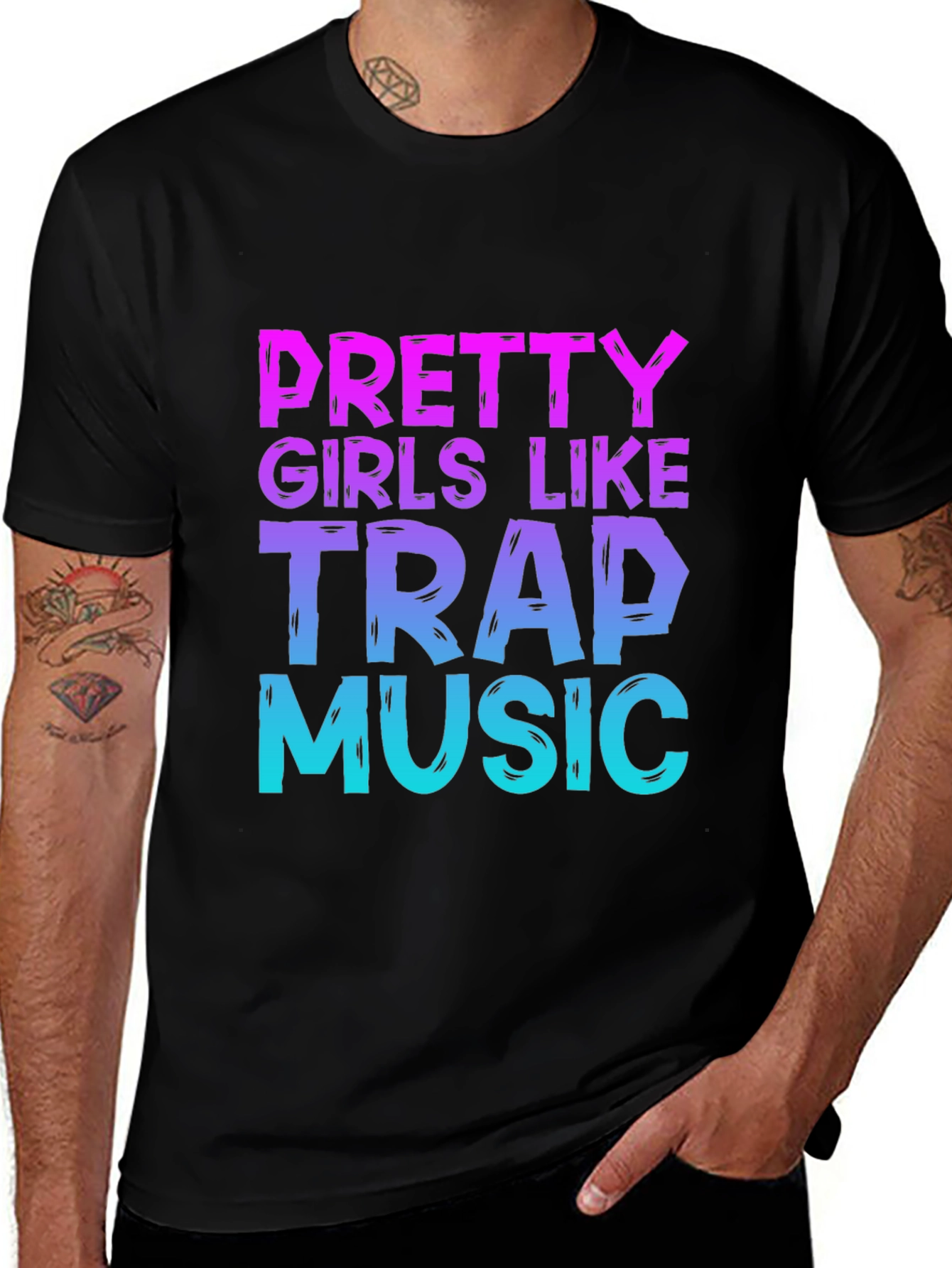 Pretty Girls Like Trap Music Graphic T-Shirt