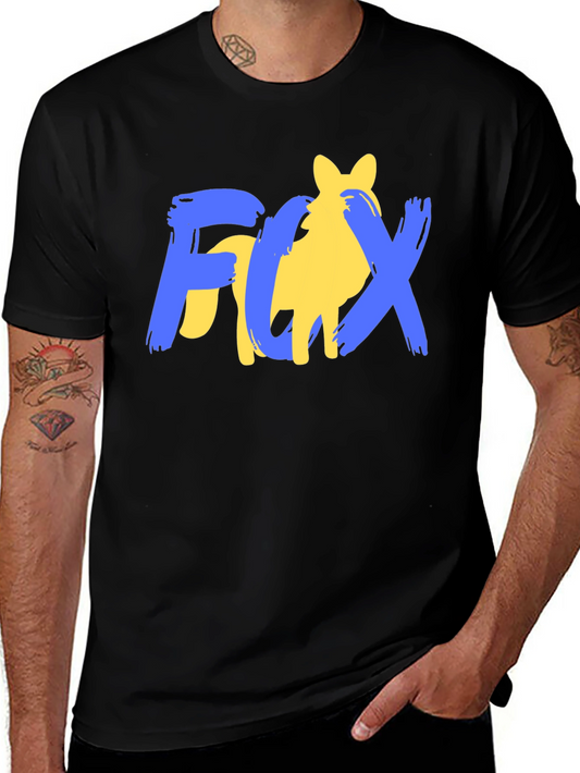 Fox Graphic Print Mens Black T-Shirt