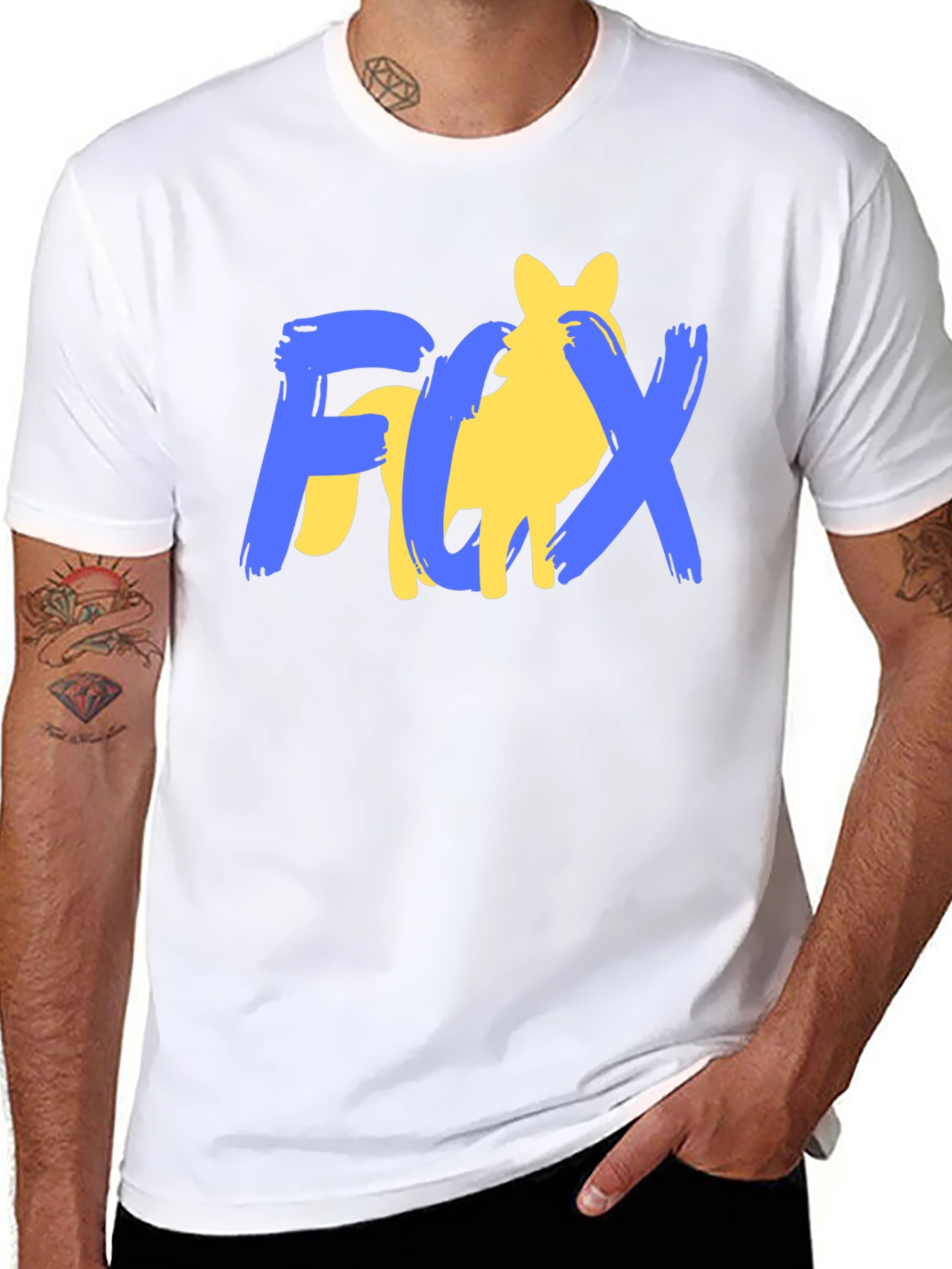 Fox Graphic Print Mens Black T-Shirt