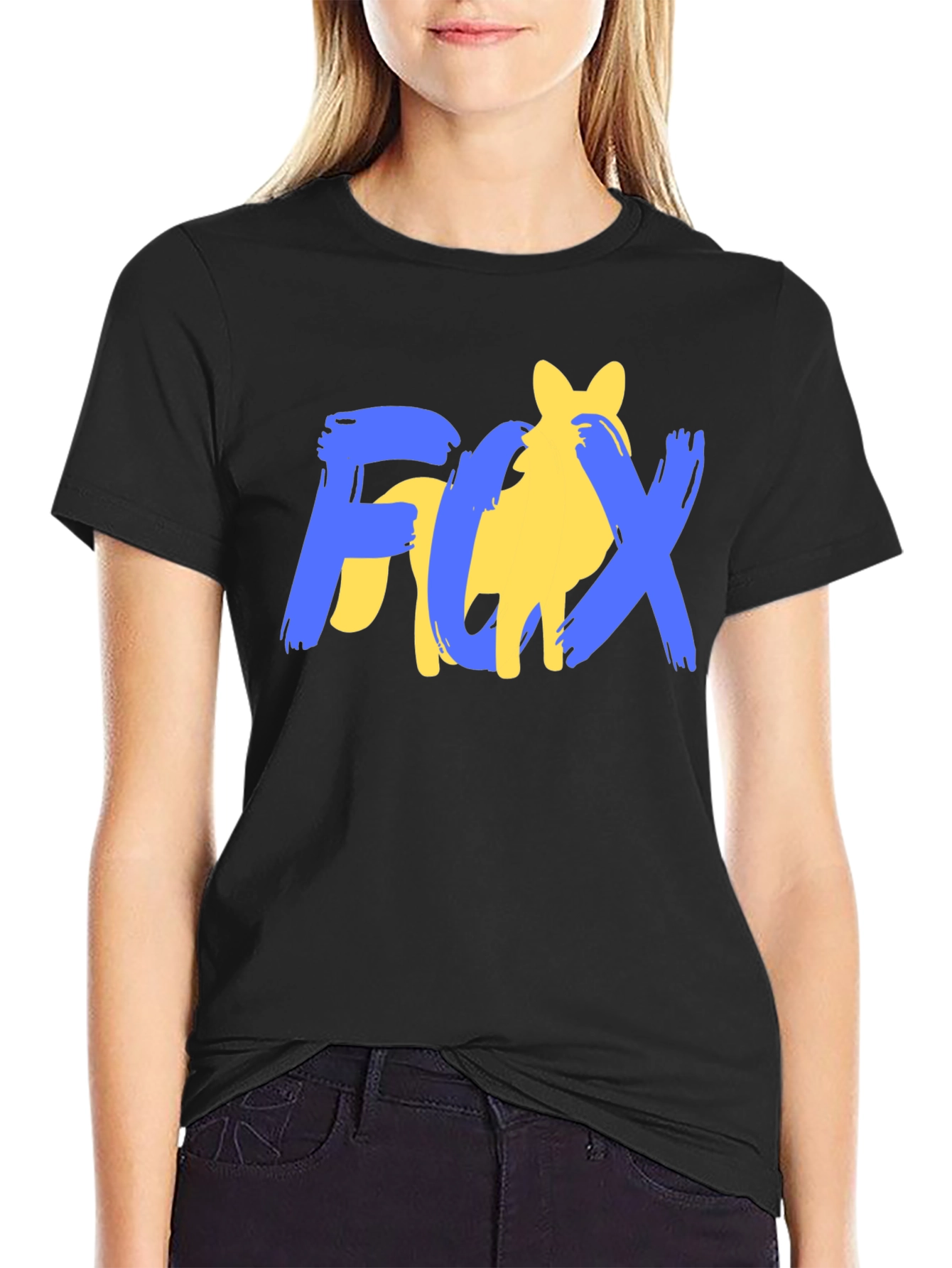 Fox Graphic Print Mens Black T-Shirt