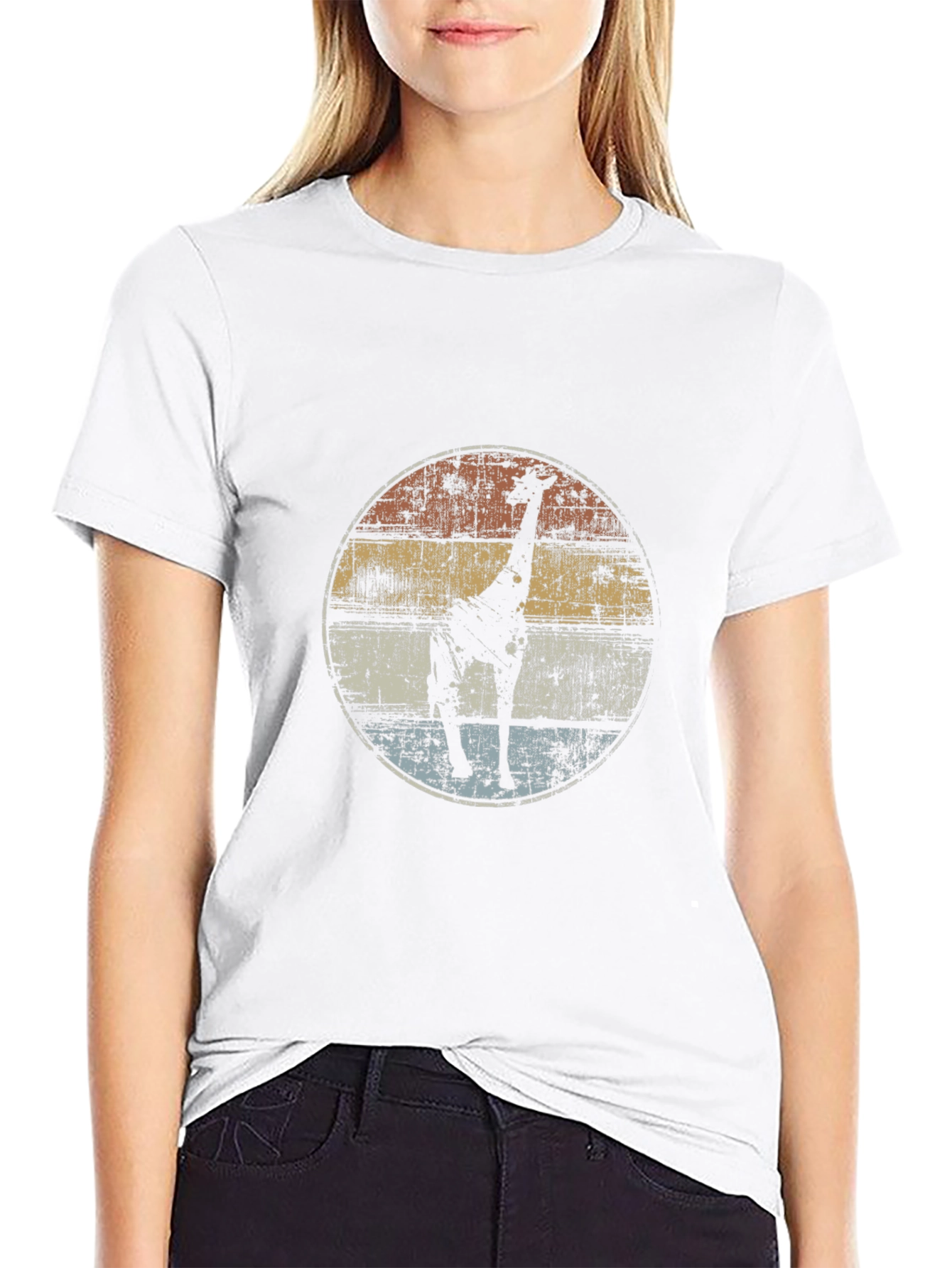 Retro Giraffe Graphic Tee