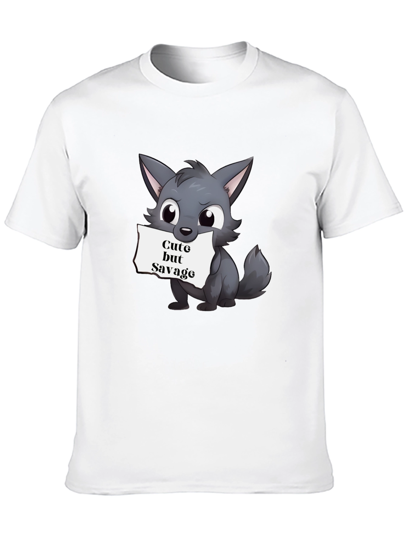 Cute But Savage Wolf Graphic Tee
