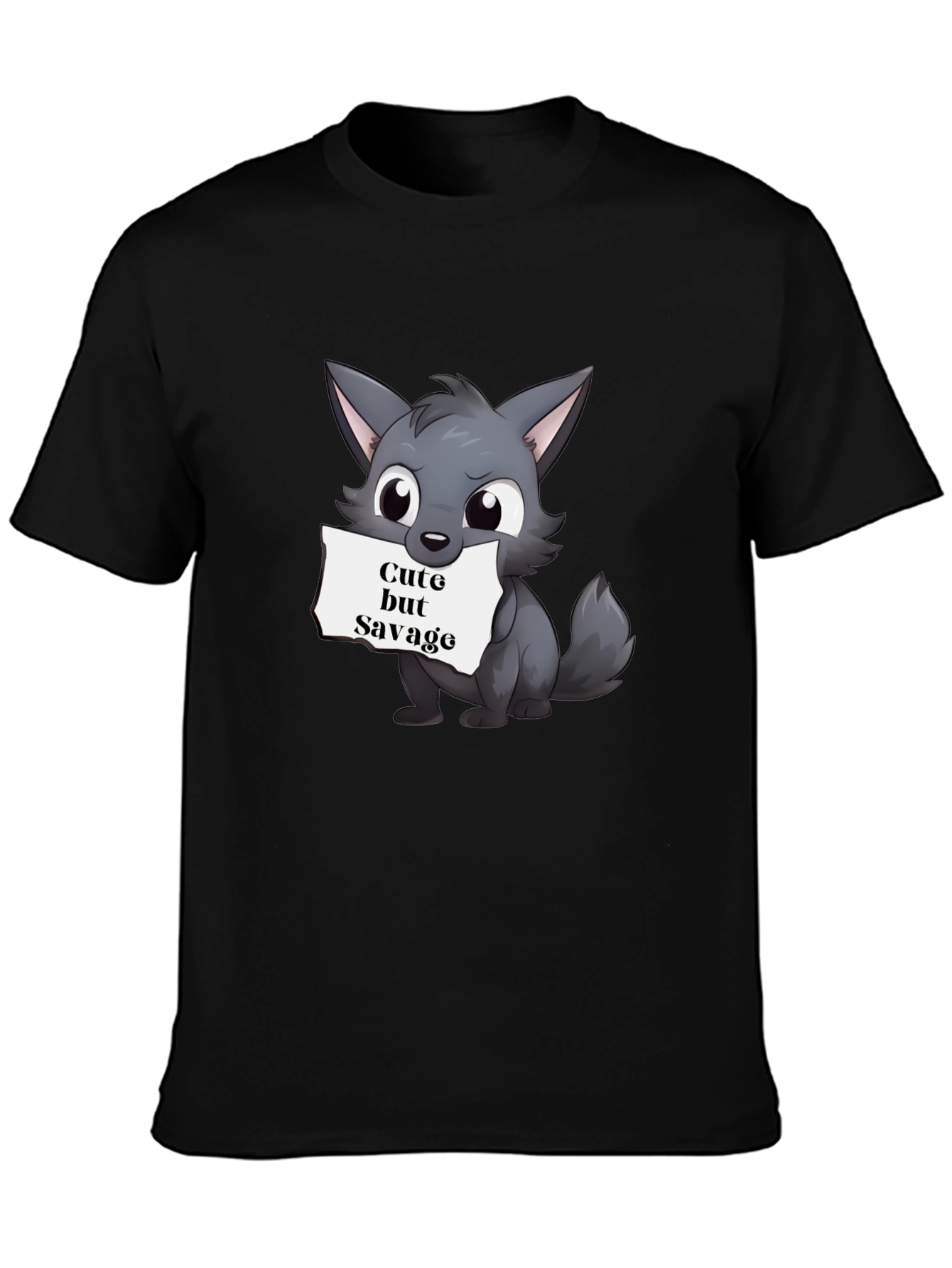 Cute But Savage Wolf Graphic Tee
