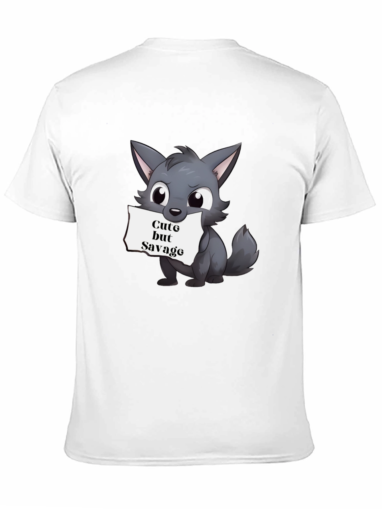 Cute But Savage Wolf Graphic Tee