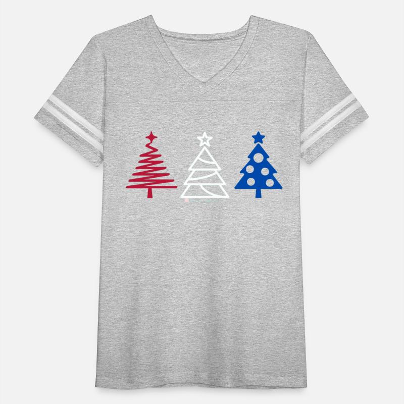 Trees In Red, White, and Blue