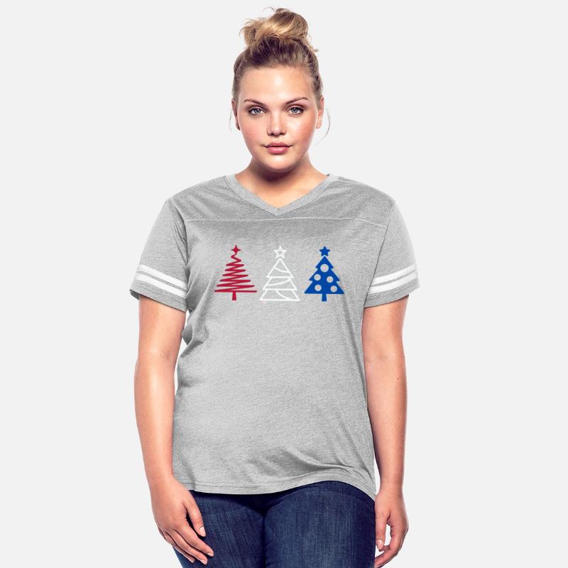 Trees In Red, White, and Blue