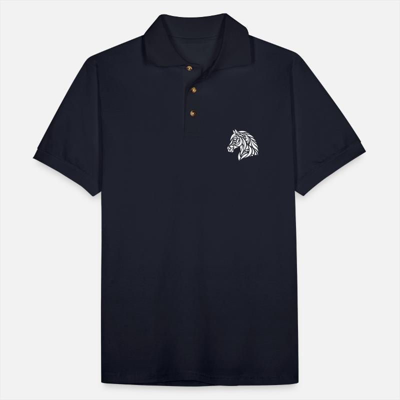 Tribal Horse Head Portrait Pony Tattoo