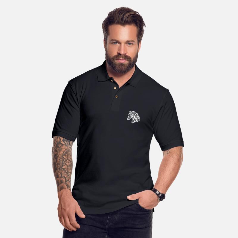 Tribal Horse Head Portrait Pony Tattoo