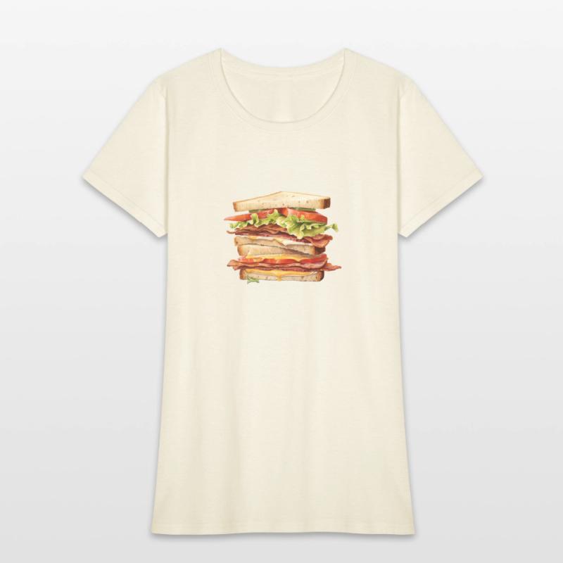 Triple Decker Bacon and Cheese Club Sandwich