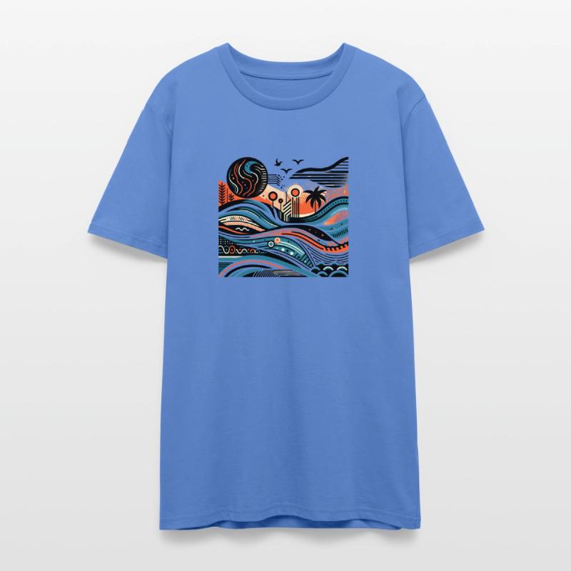 Tropical Waves & Shapes Tee