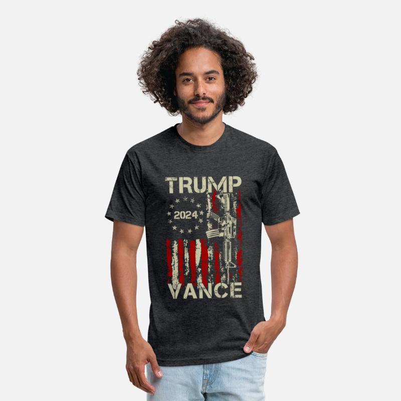 Trump Vance 2024 US Flag Vintage