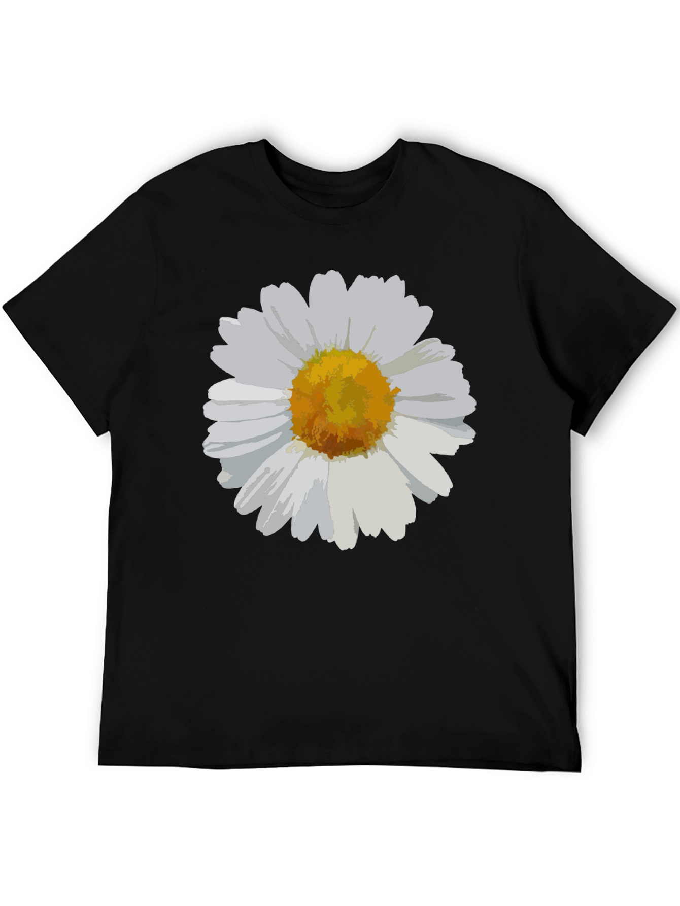 Daisy Graphic Tee - Black Casual Comfort