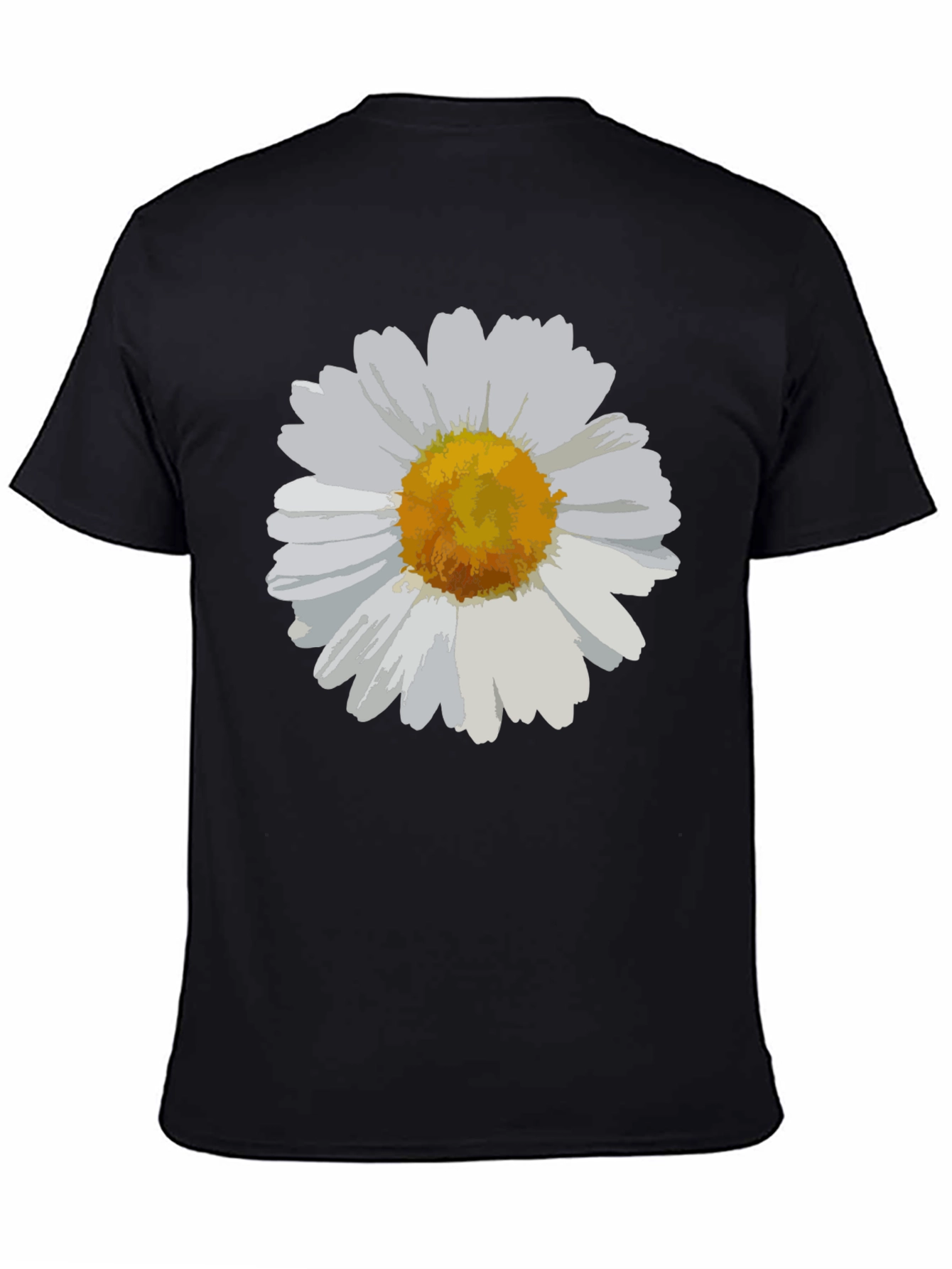 Daisy Graphic Tee - Black Casual Comfort