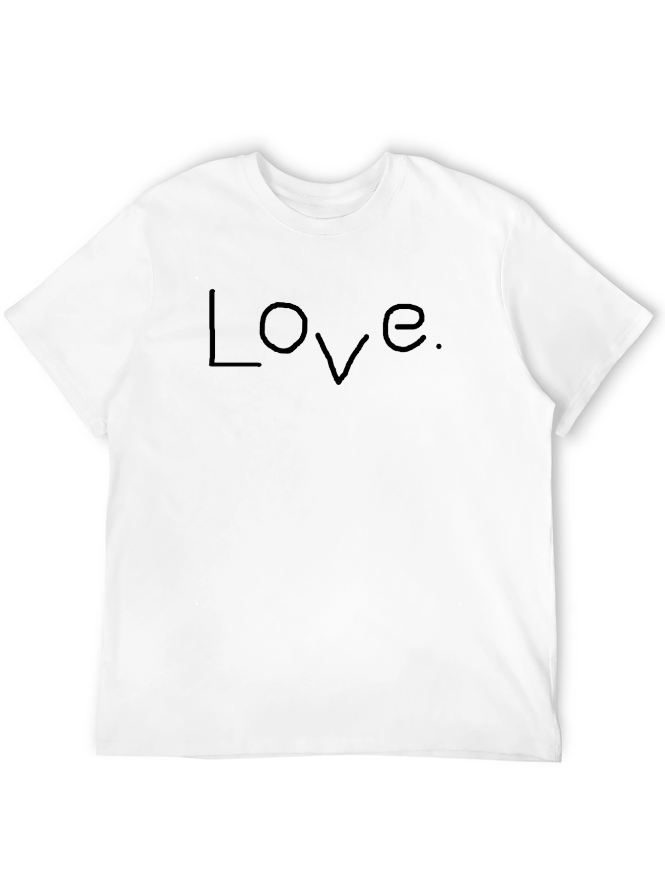 Love Graphic Black T-Shirt Casual Wear