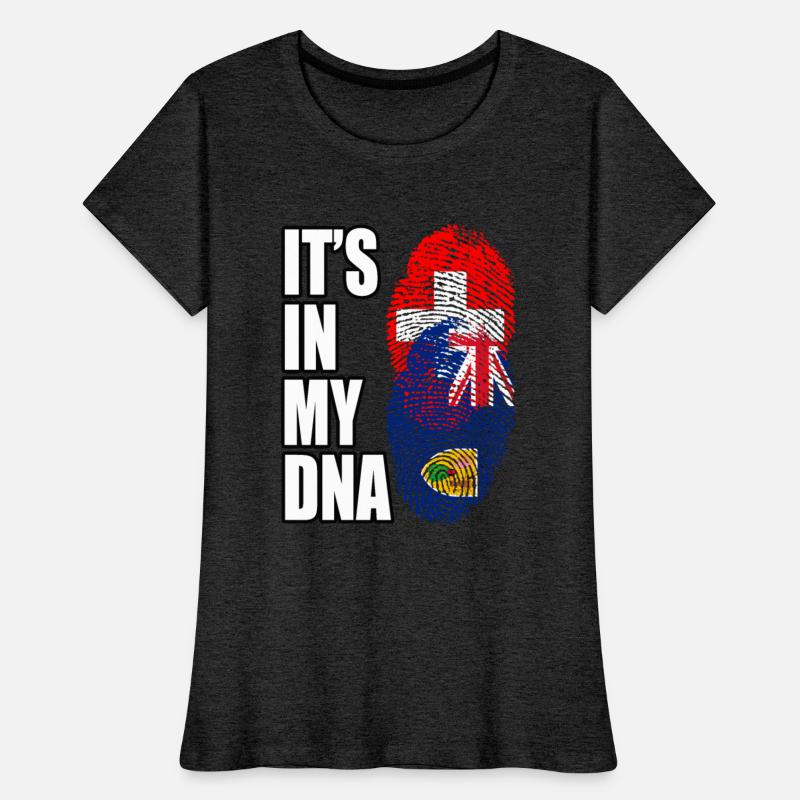 Turks Caicos And Switzerland Mix Heritage DNA Flag