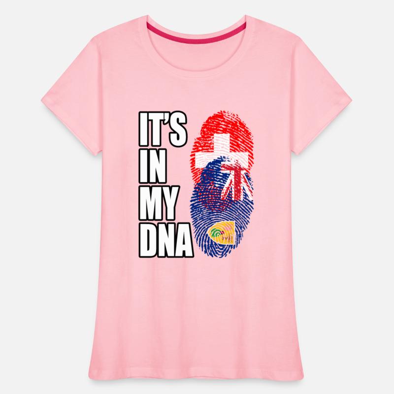 Turks Caicos And Switzerland Mix Heritage DNA Flag