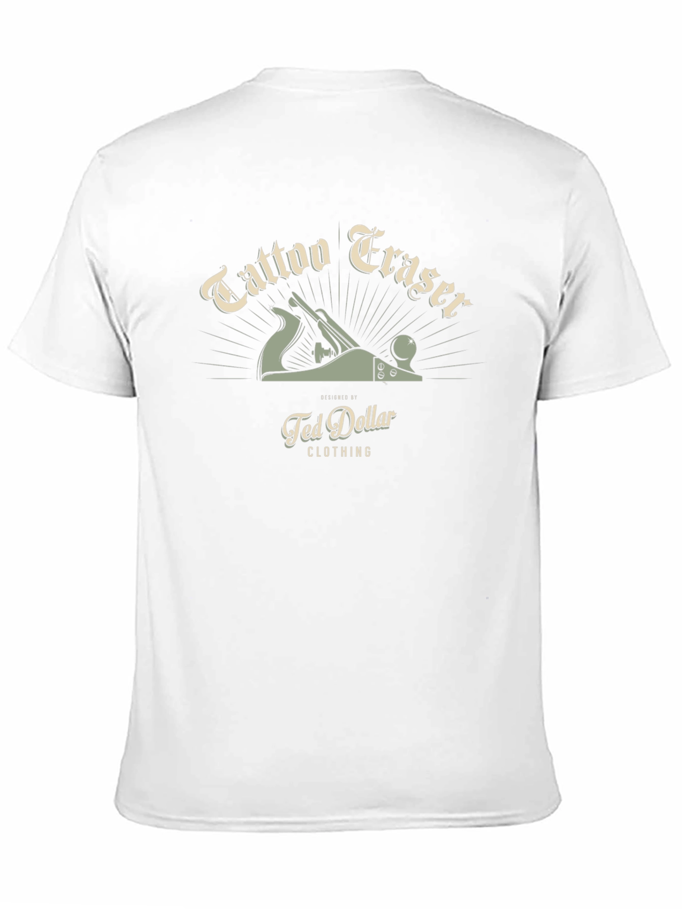 Tattoo Eraser Black T-Shirt - Ted Dollar Clothing