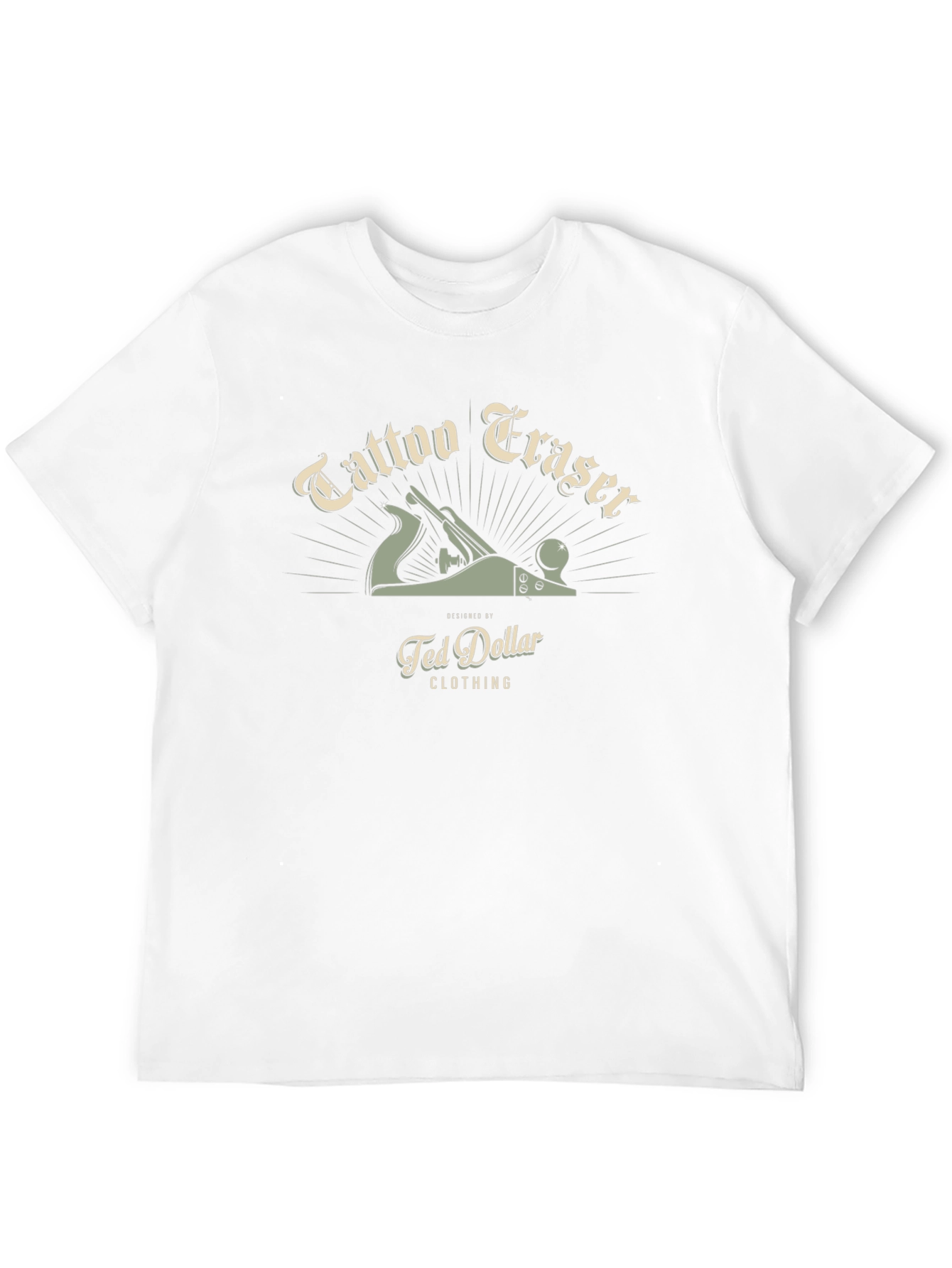 Tattoo Eraser Black T-Shirt - Ted Dollar Clothing