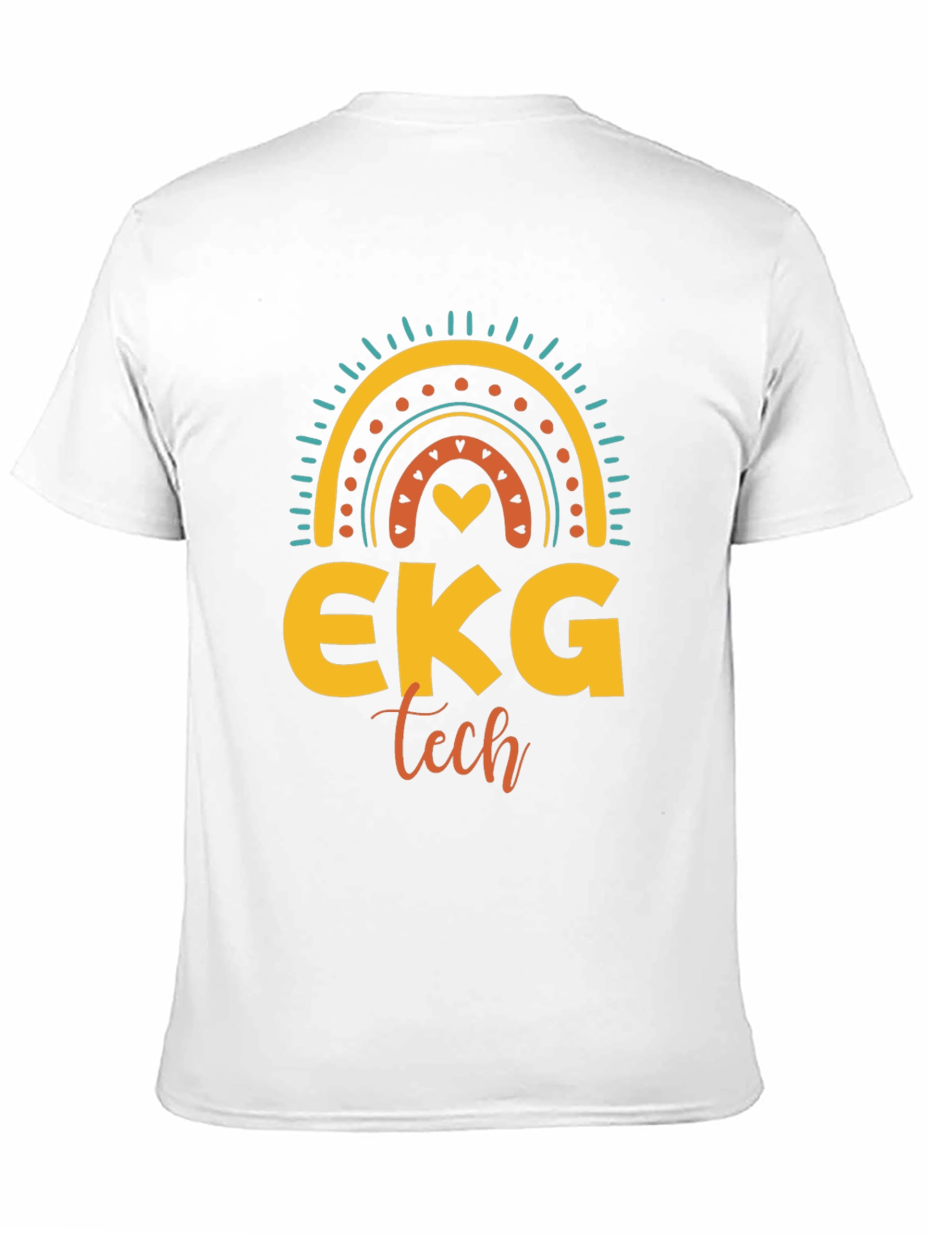 EKG Tech Rainbow Graphic T-Shirt