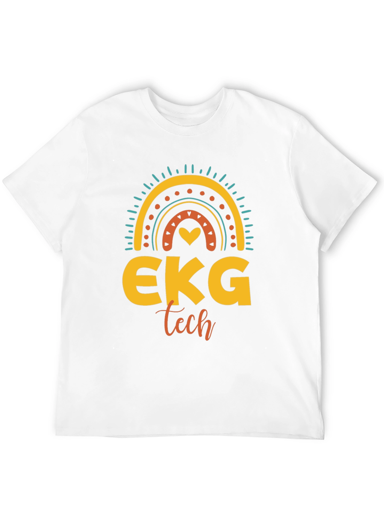 EKG Tech Rainbow Graphic T-Shirt