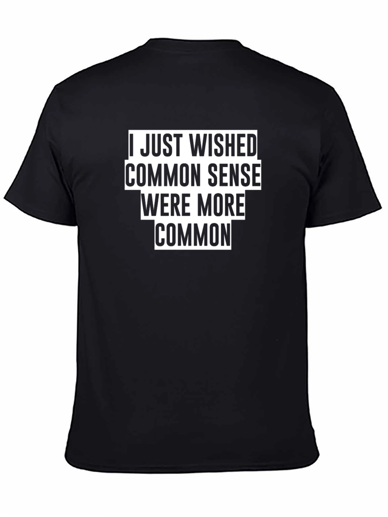 Common Sense Graphic T-Shirt - Black