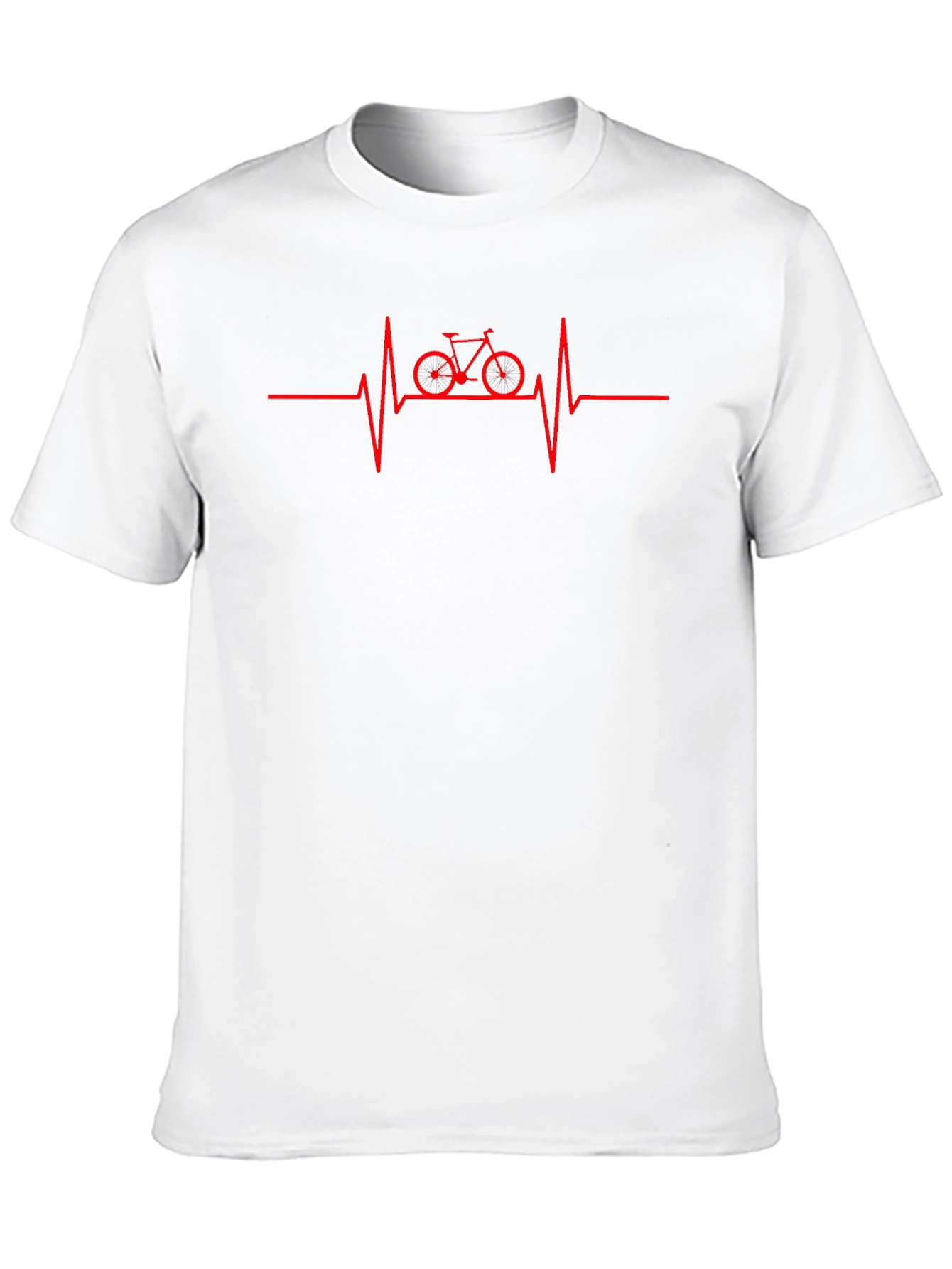Cycling Heartbeat Graphic T-Shirt - Black