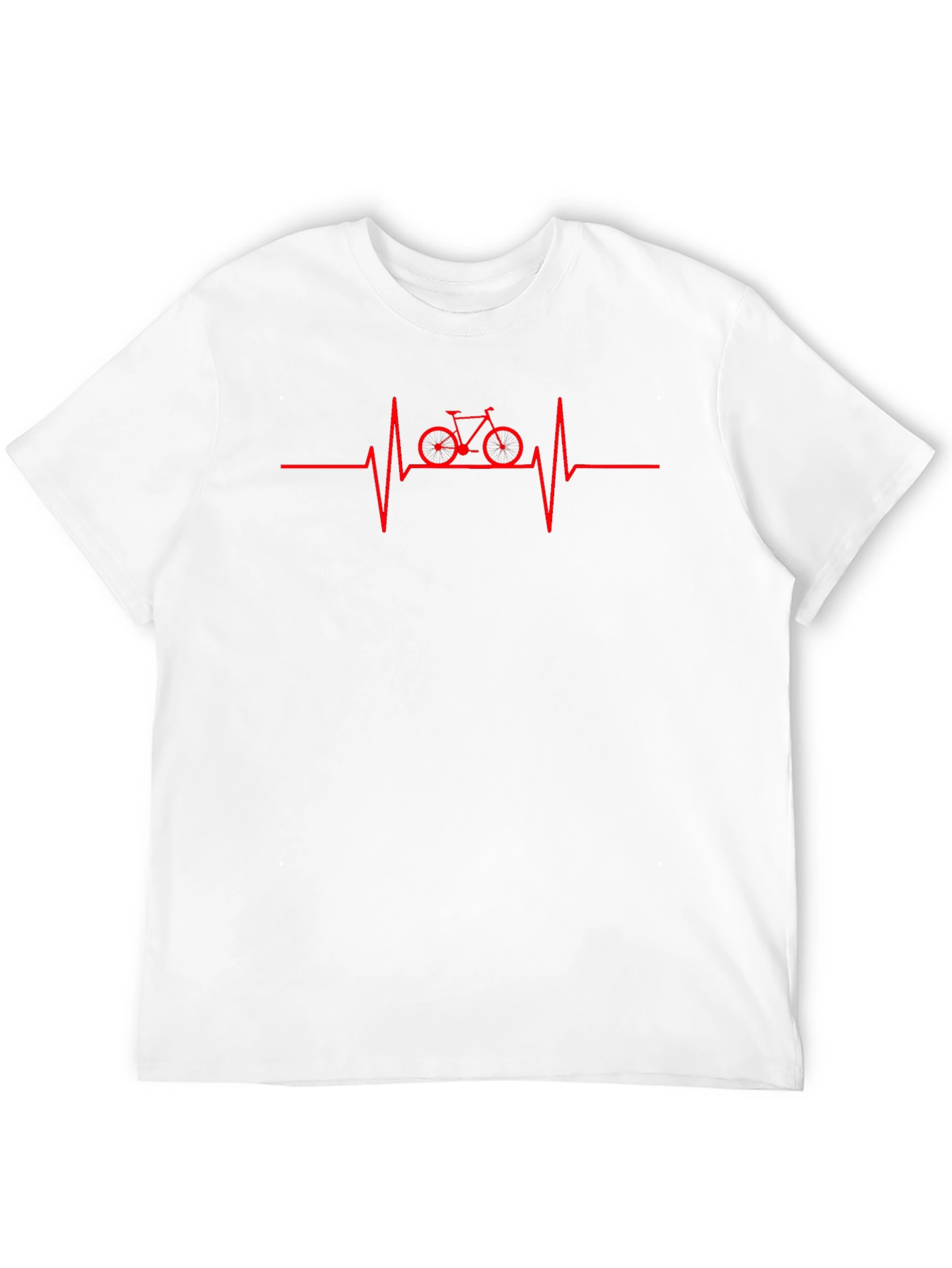 Cycling Heartbeat Graphic T-Shirt - Black