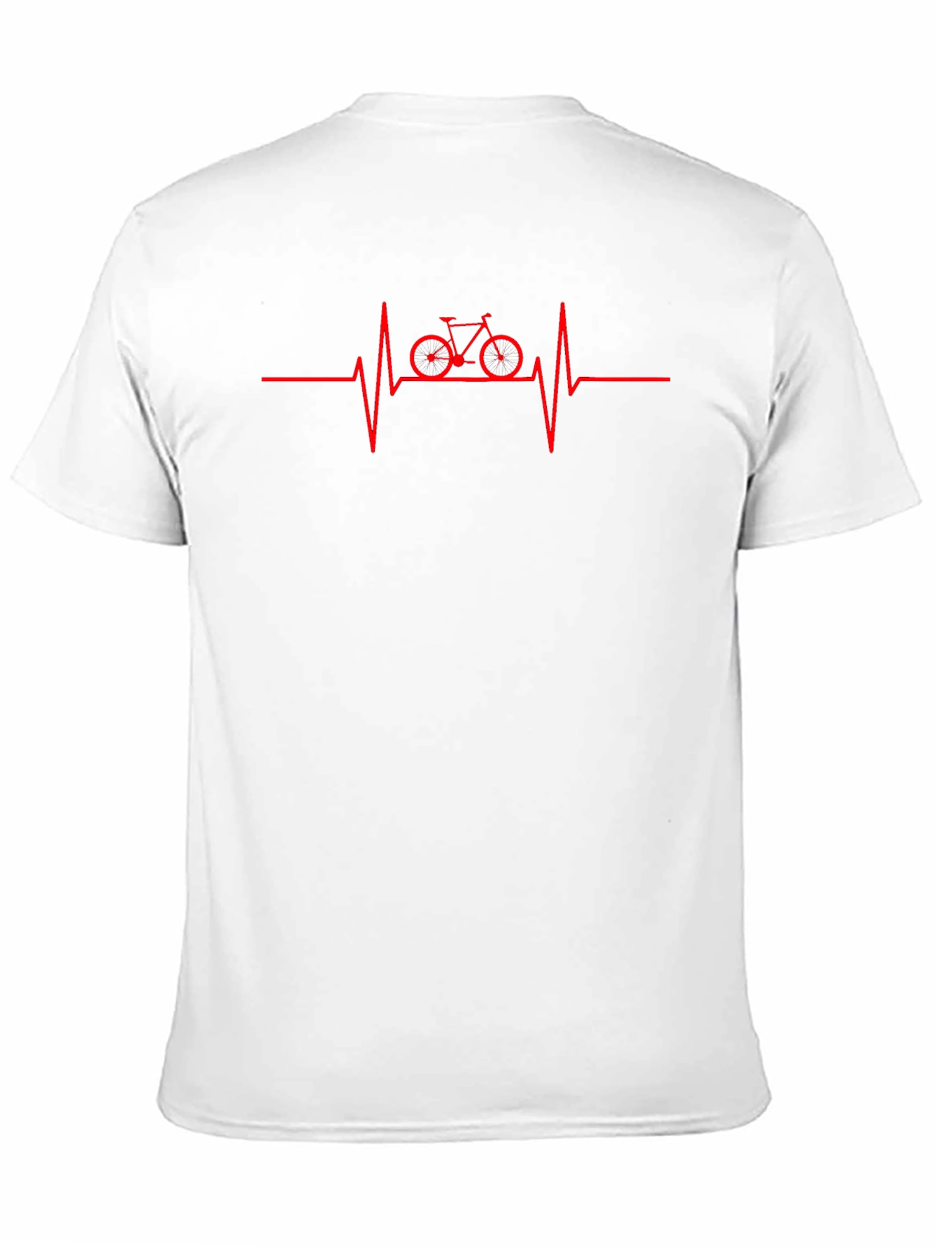 Cycling Heartbeat Graphic T-Shirt - Black