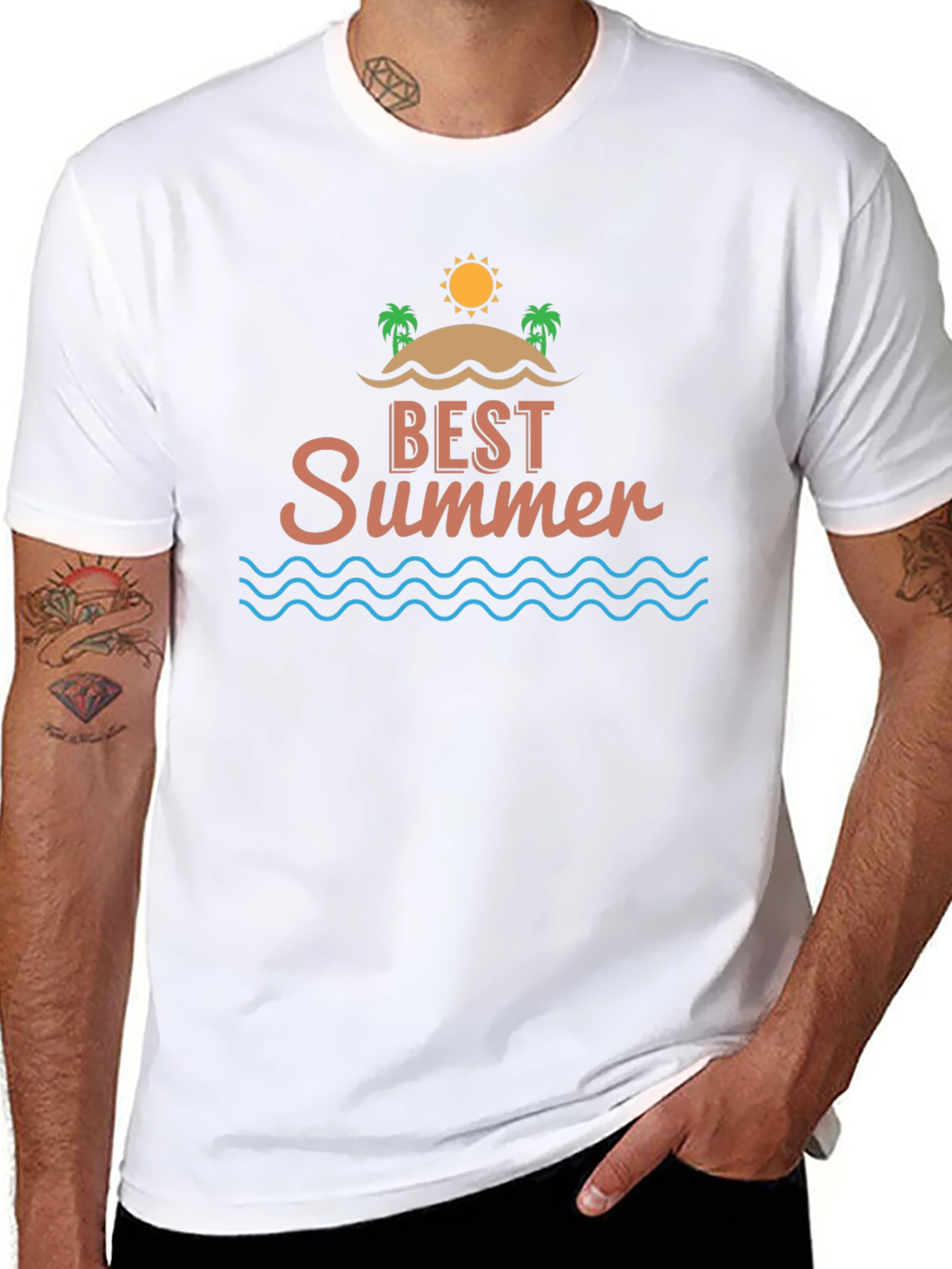 Best Summer T-Shirt - Beach Design - Classic Fit