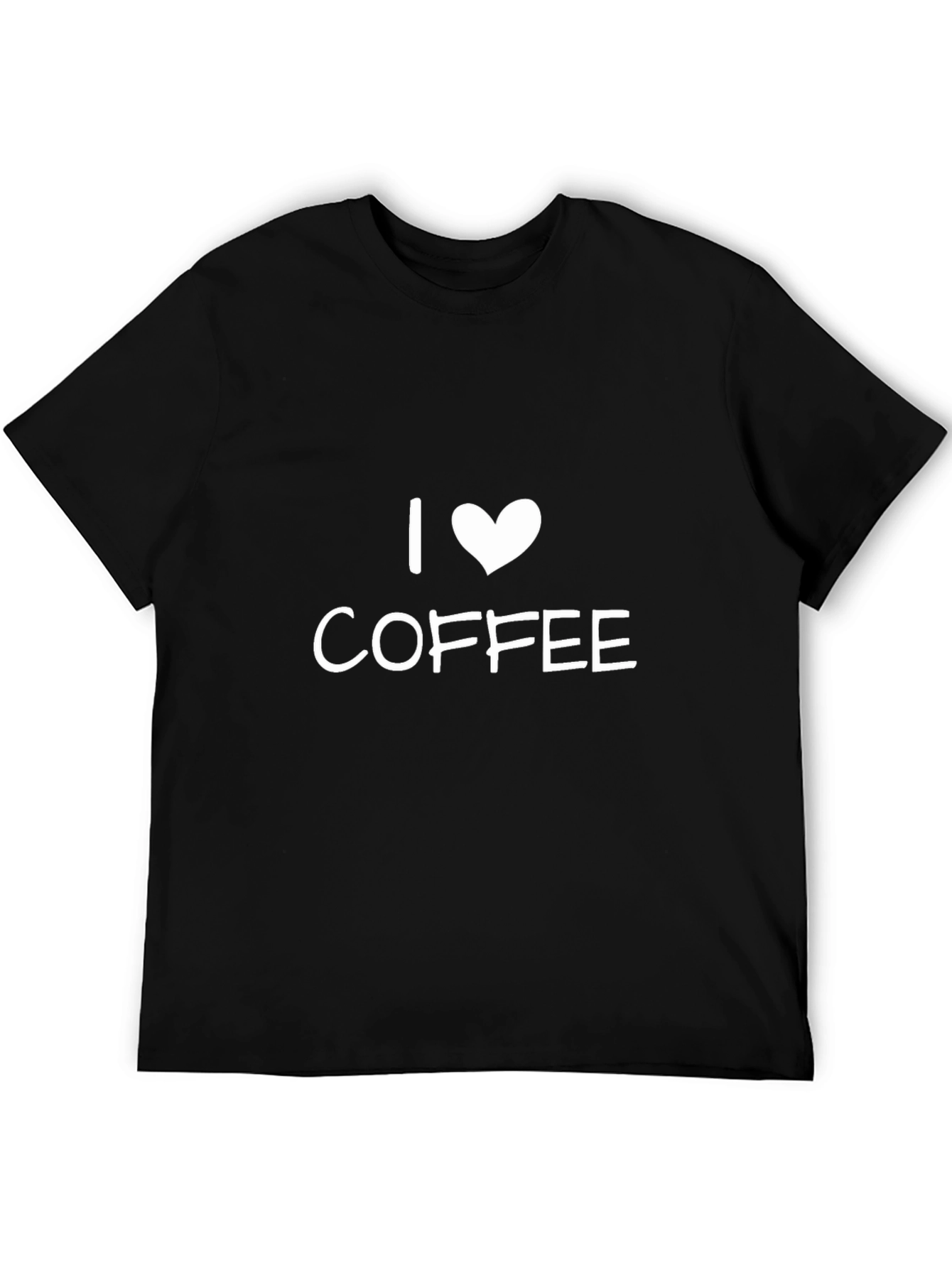 I Love Coffee T-Shirt - Black Casual Tee