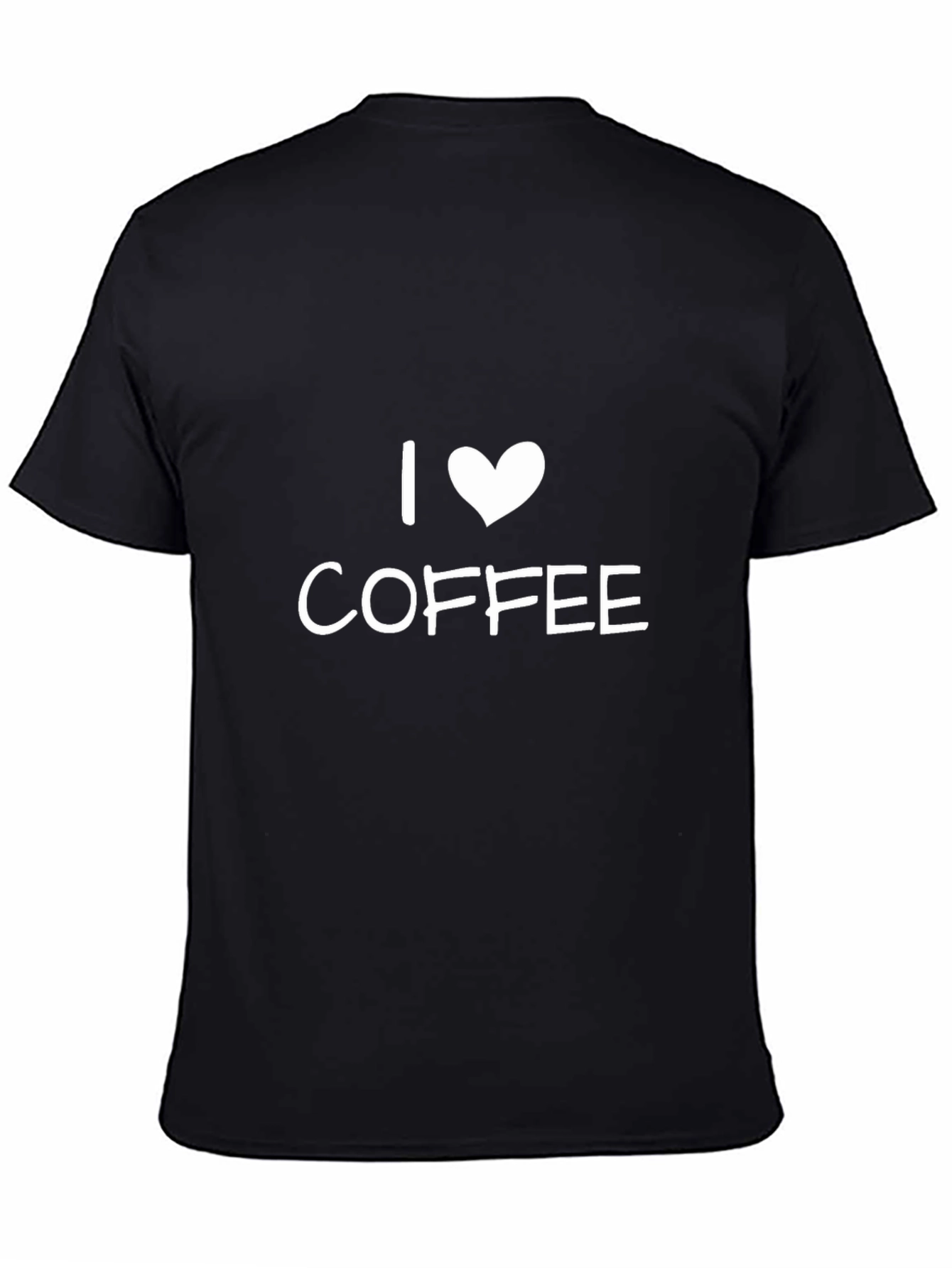 I Love Coffee T-Shirt - Black Casual Tee