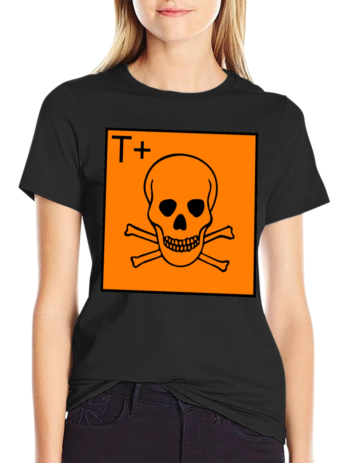 Toxic Warning Graphic Tee - Danger Skull